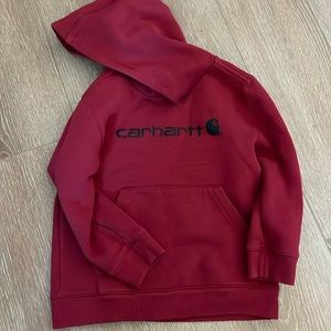 Sweatshirt/hoodie  size 6 Carhartt, dark red